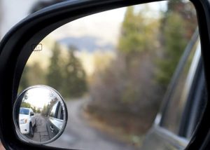 chrome car mirror