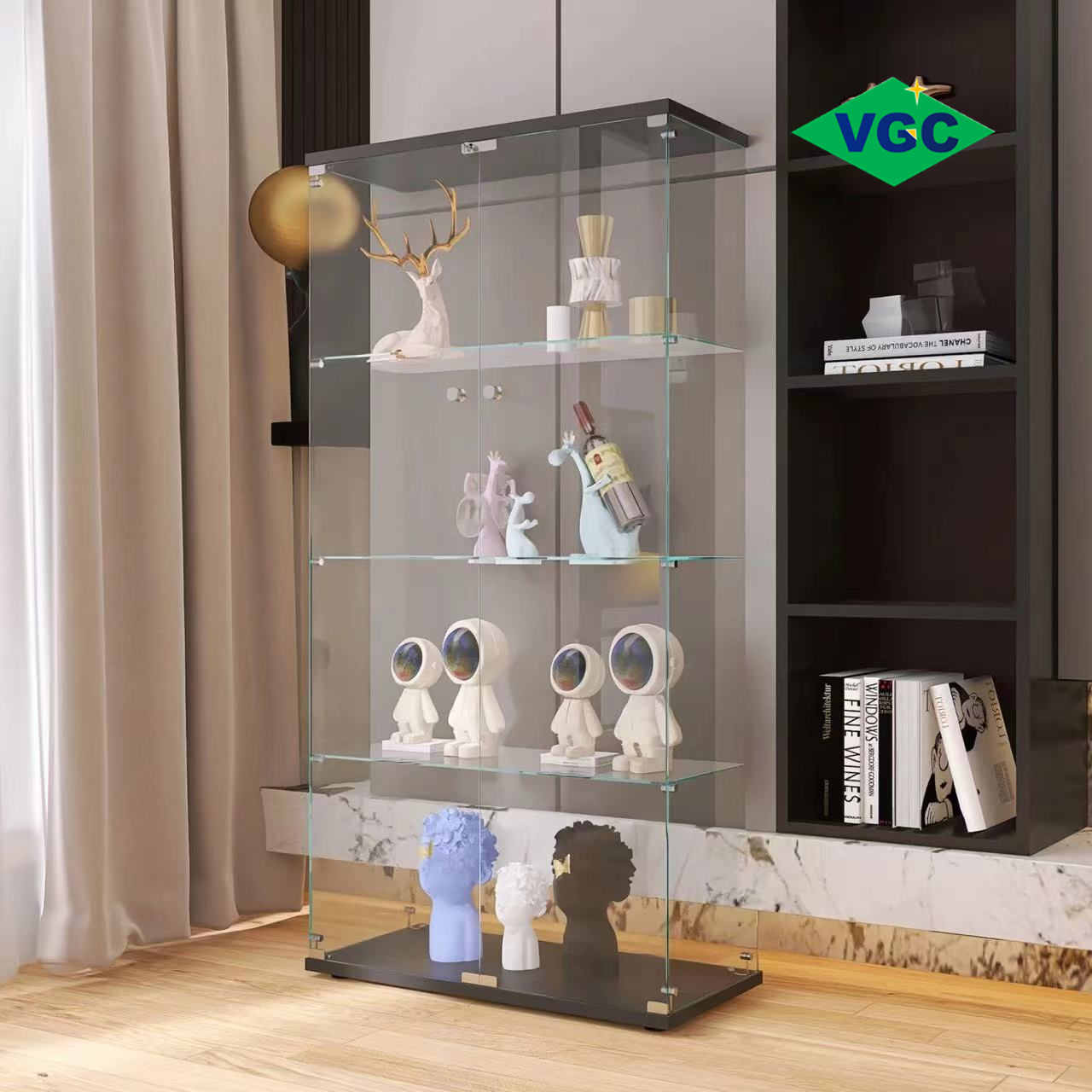 LED Glass Display Cabinet China Factory