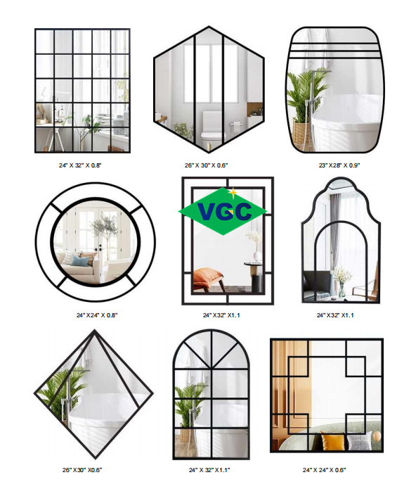 Iron Framed Window Mirror