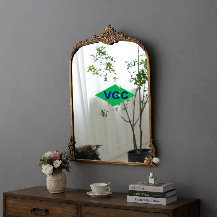 vintage iron mirror